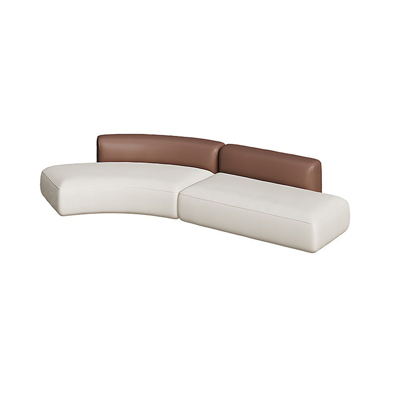 Elegant and Comfortable Two-Tone Backrest Sofa with Thick Cushioned Seat