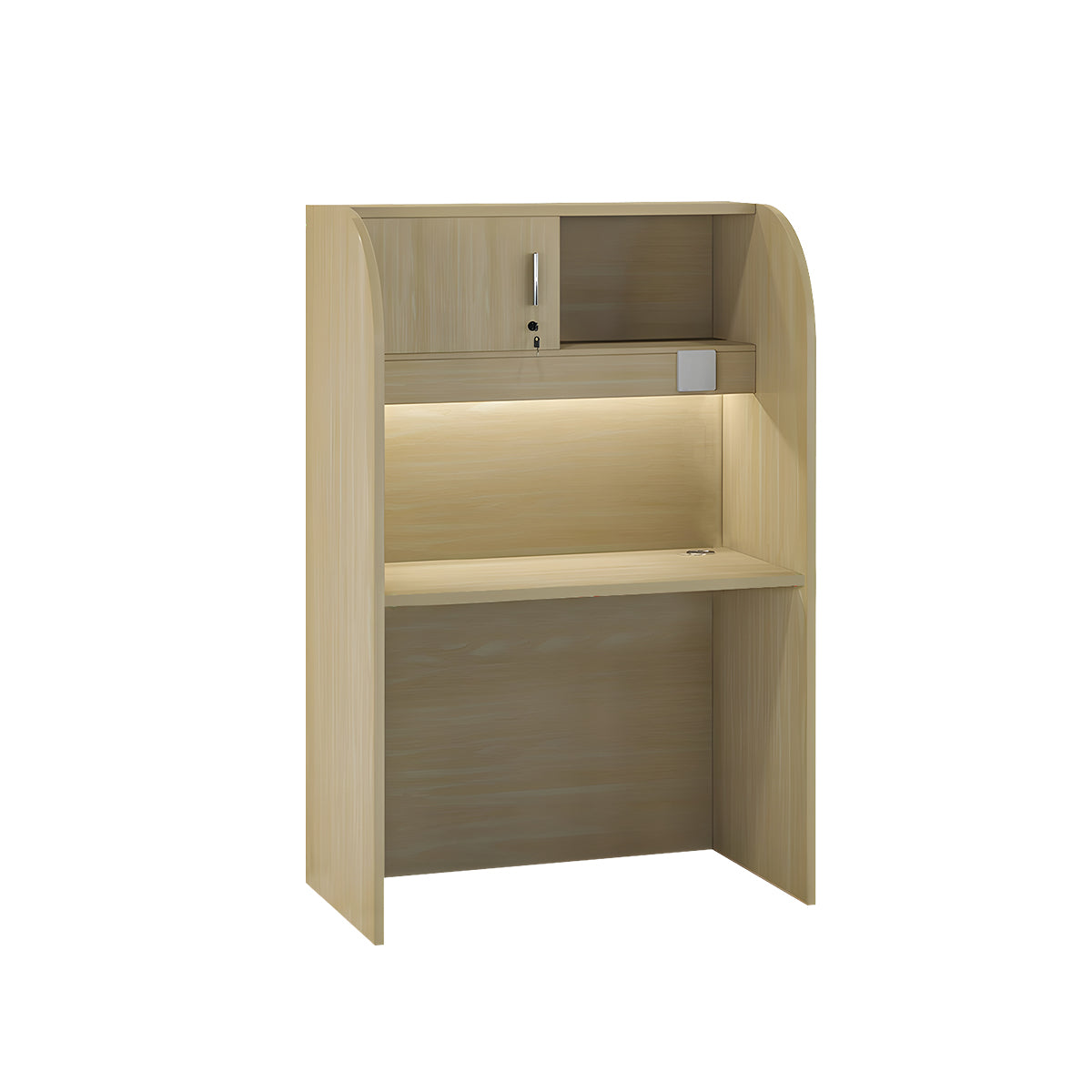 Modern Eco-Friendly Office Desk with Lockable Cabinet