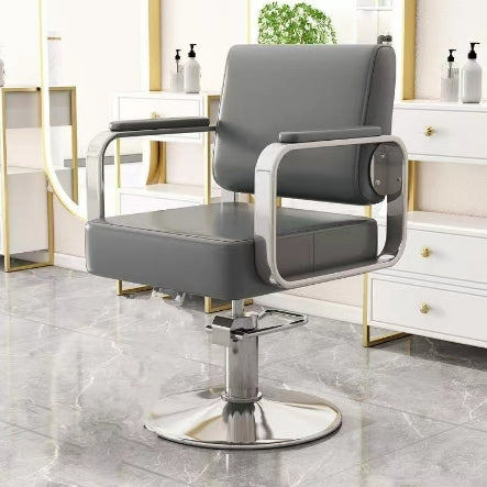 Hair Salon Stainless Steel Haircutting Chair