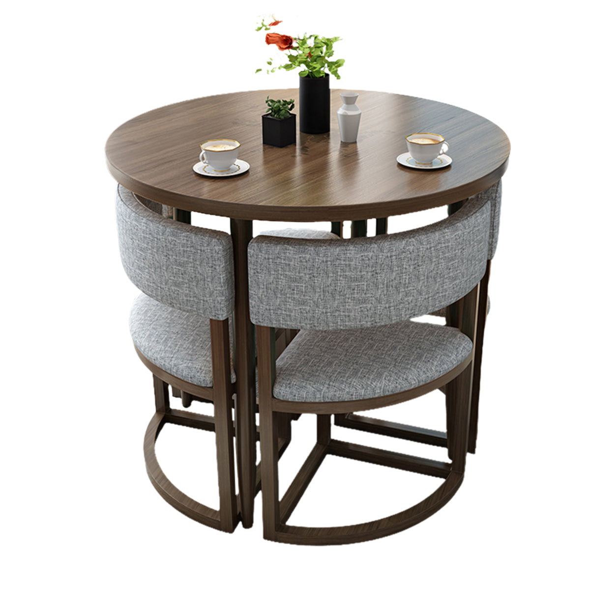 4-Seater Office Table and Chair Set