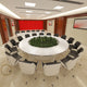 Luxurious Lacquered Large Round Table Conference Table Office Desk