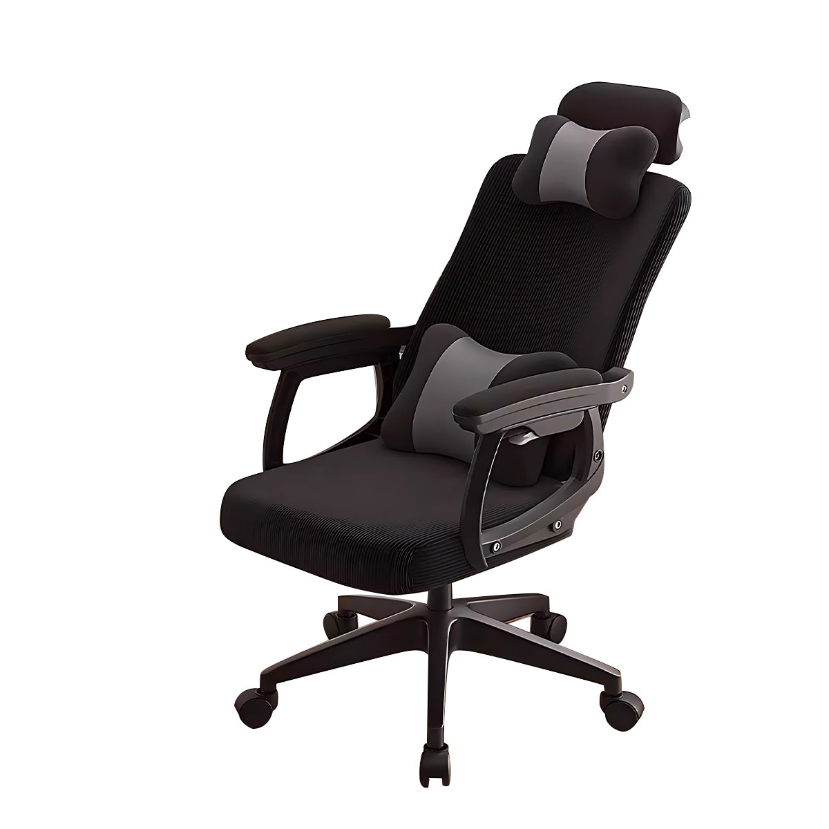Minimalist Ergonomic Office Chair with Recline Function and Adjustable Headrest
