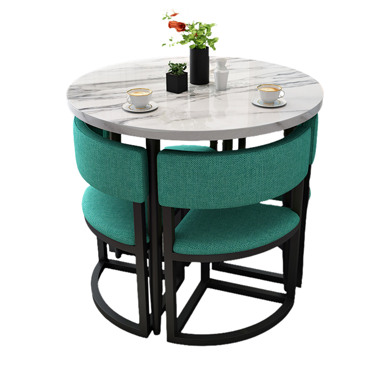 4-Seater Office Table and Chair Set