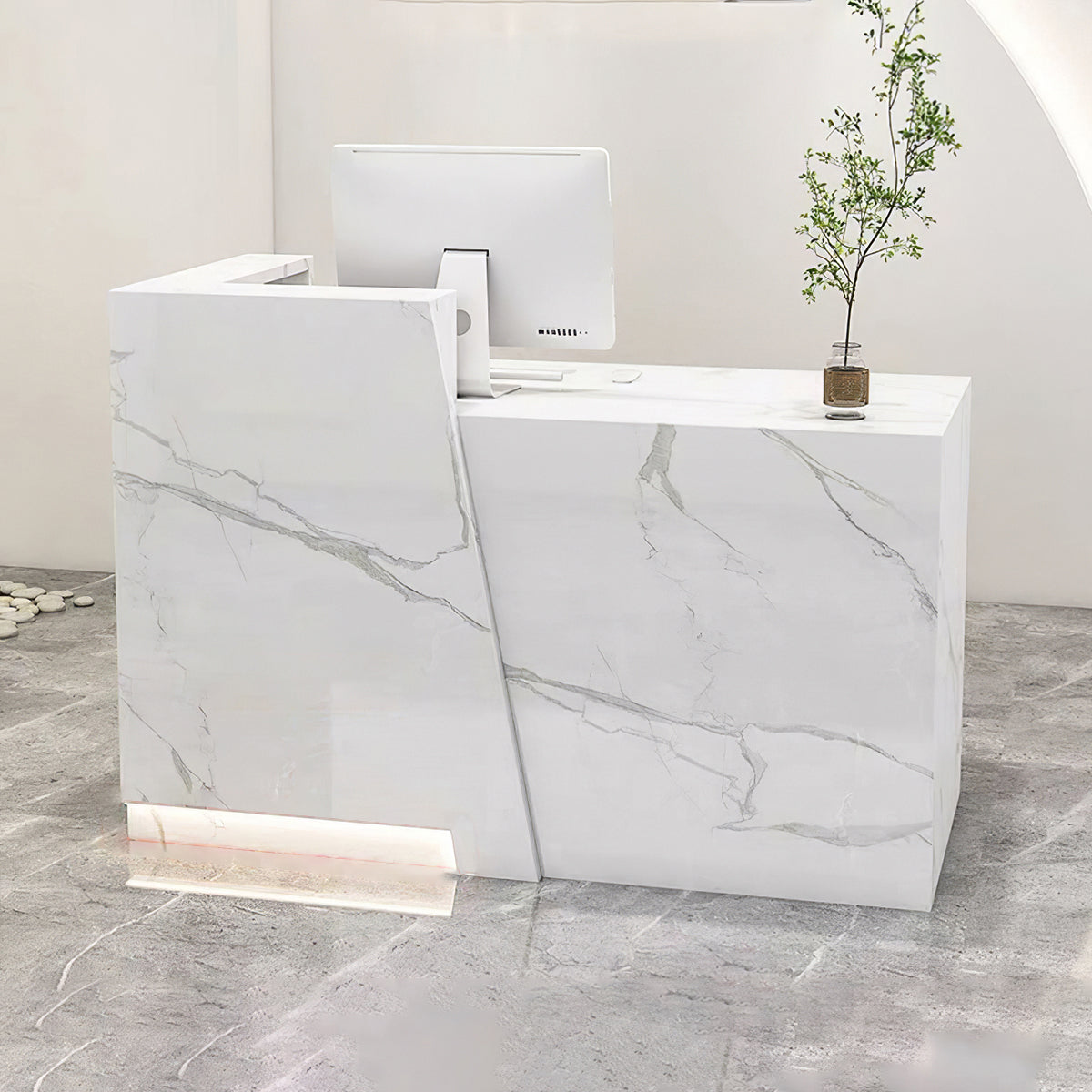 Minimalist Glossy Clothing Store Cashier Counter