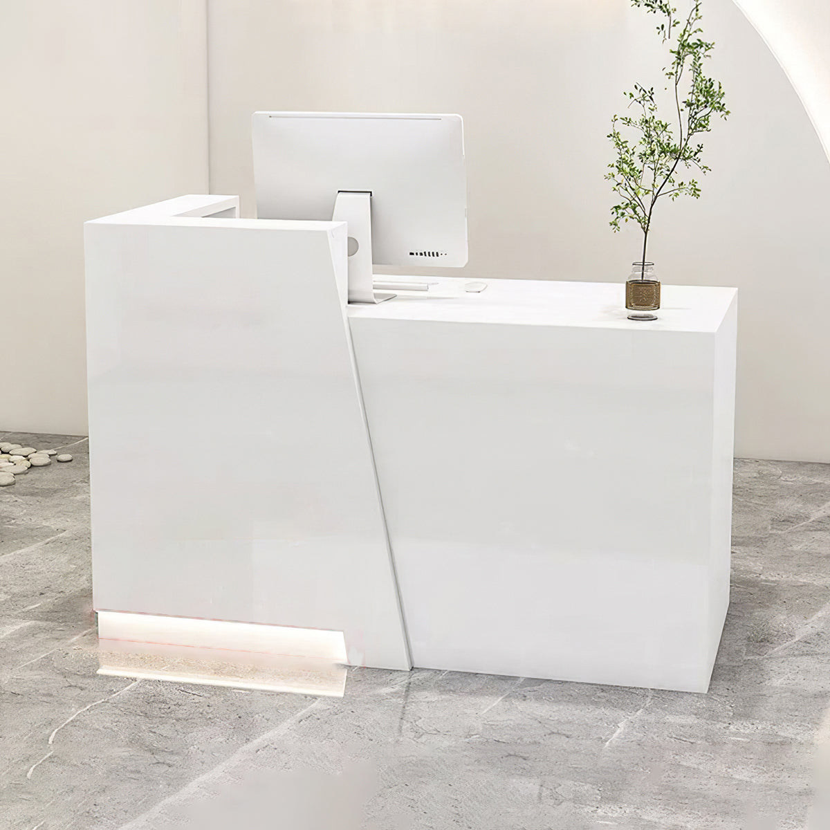 Minimalist Glossy Clothing Store Cashier Counter