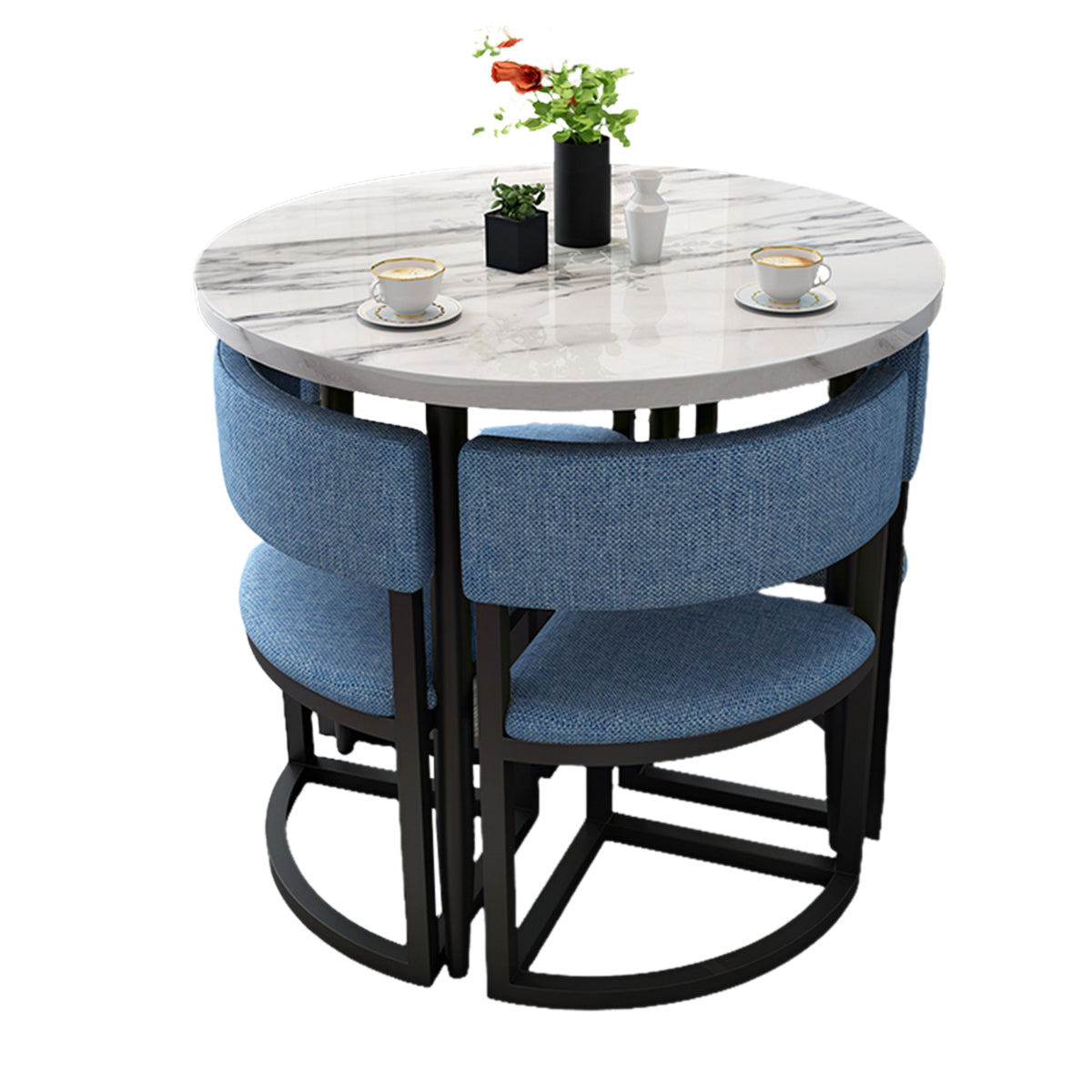 4-Seater Office Table and Chair Set