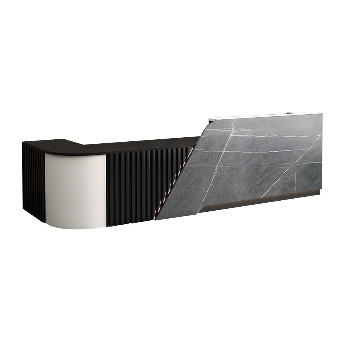Reception Desk, product detail view, for reception area or front office, commercial reception furniture