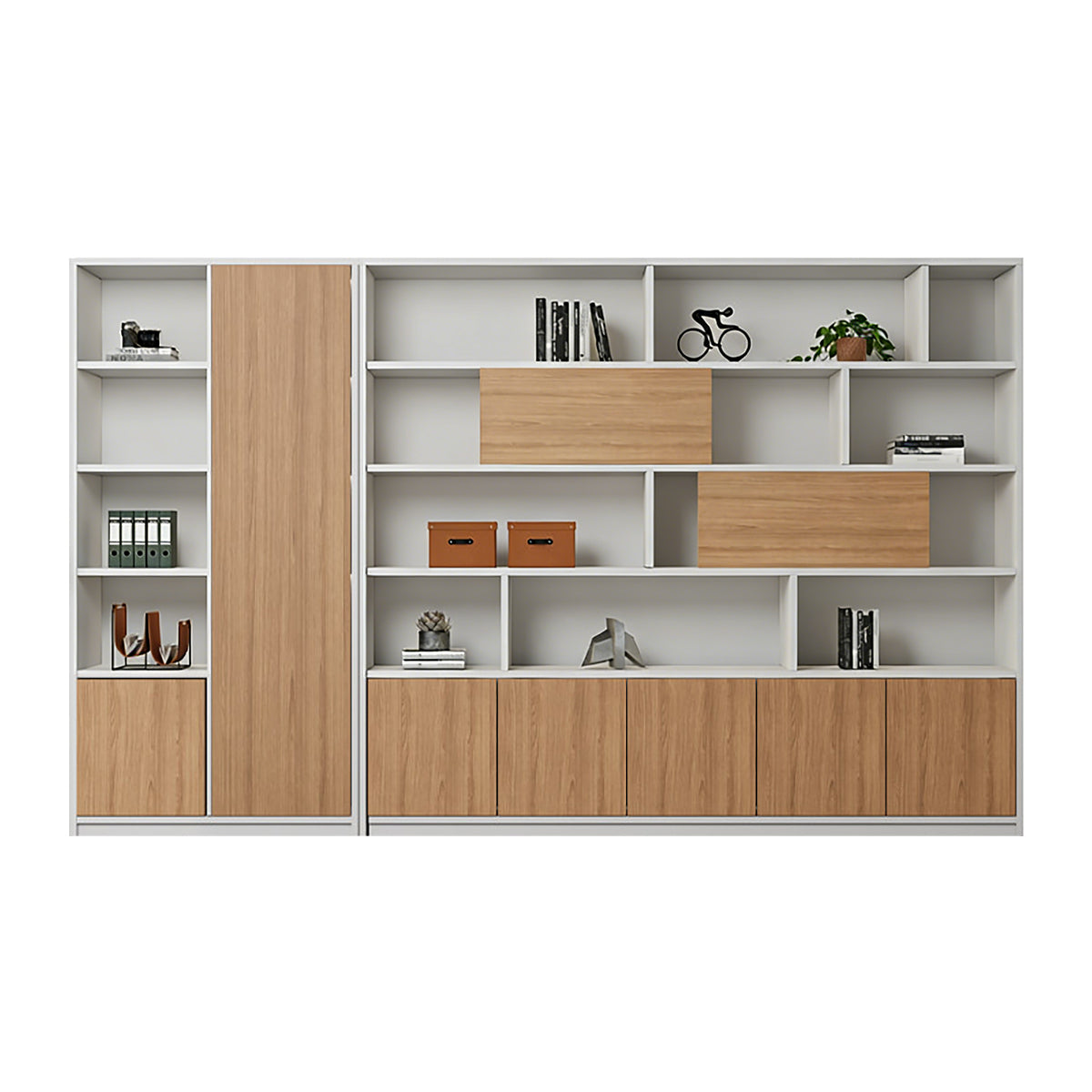 High-Capacity Storage Cabinet with Moisture-Resistant Base for Office