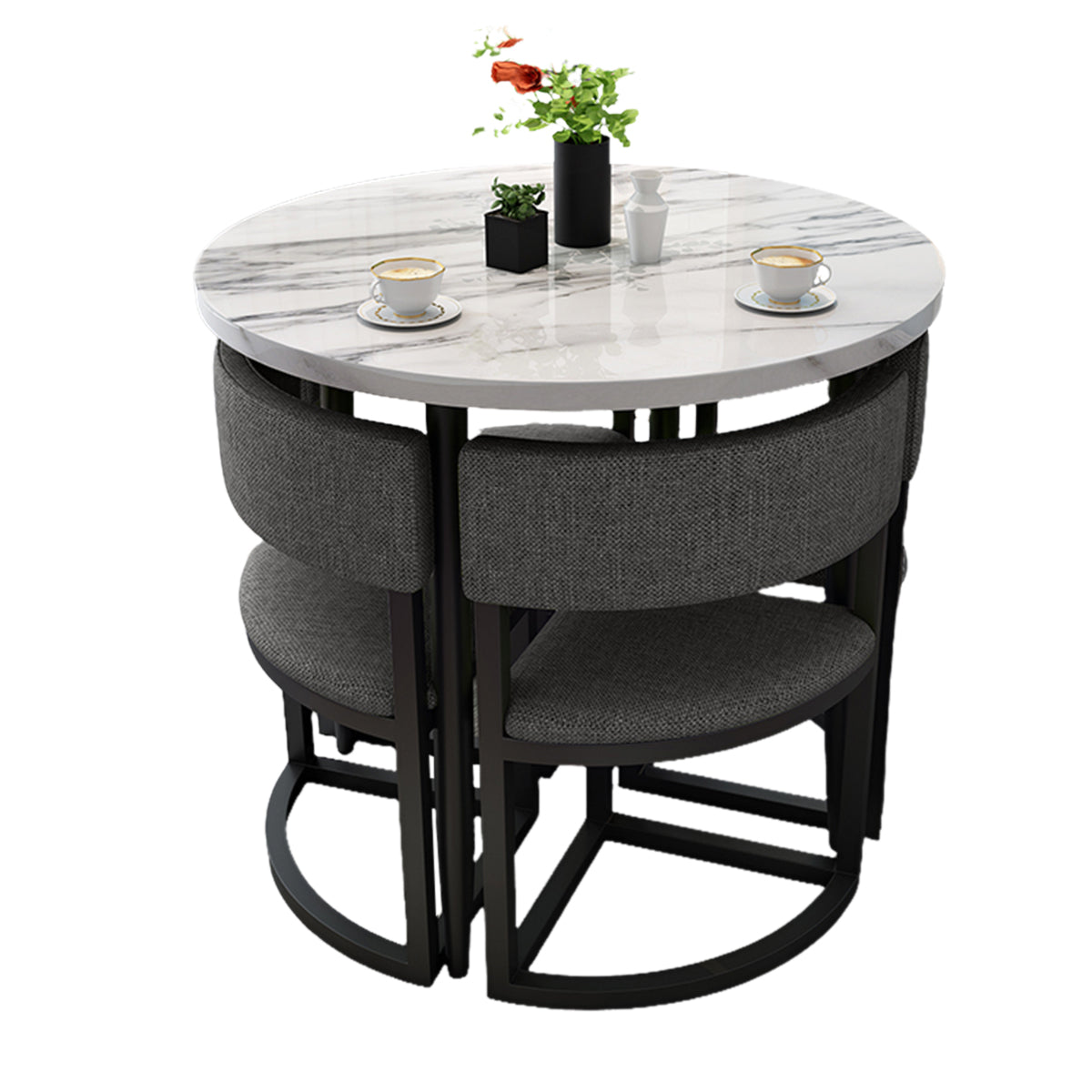 4-Seater Office Table and Chair Set