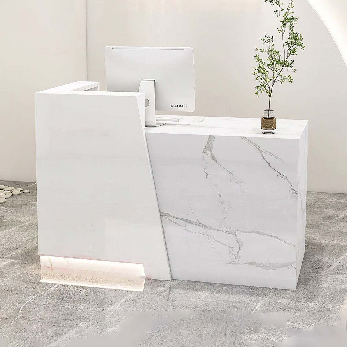 Minimalist Glossy Clothing Store Cashier Counter