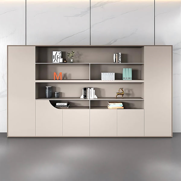Minimalist Modern Storage Cabinet with Open and Closed Compartments ...
