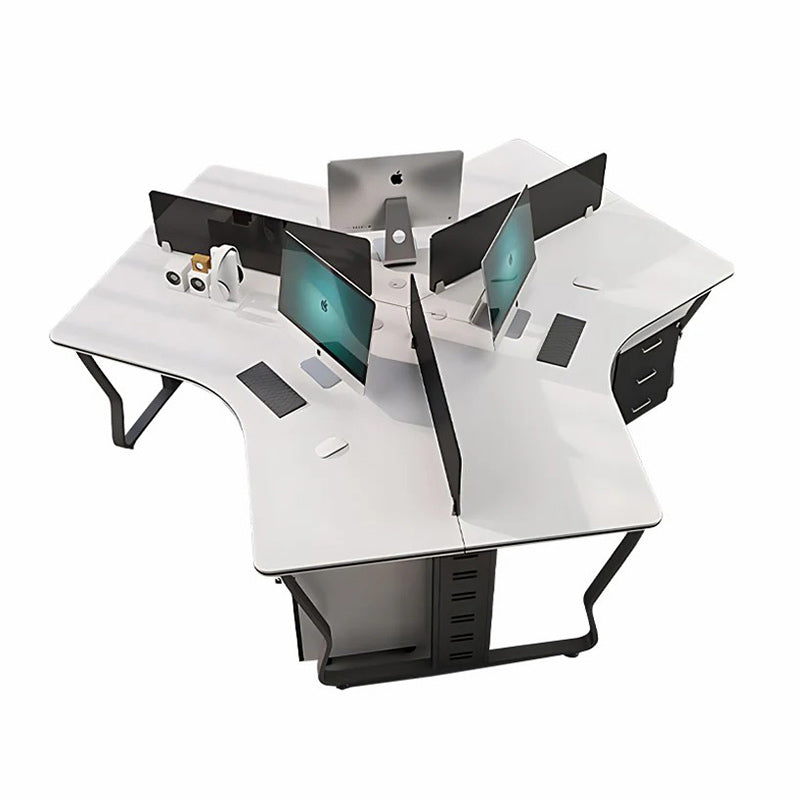Modern and Minimal Efficient 3 Person Office Desk(West Coast)