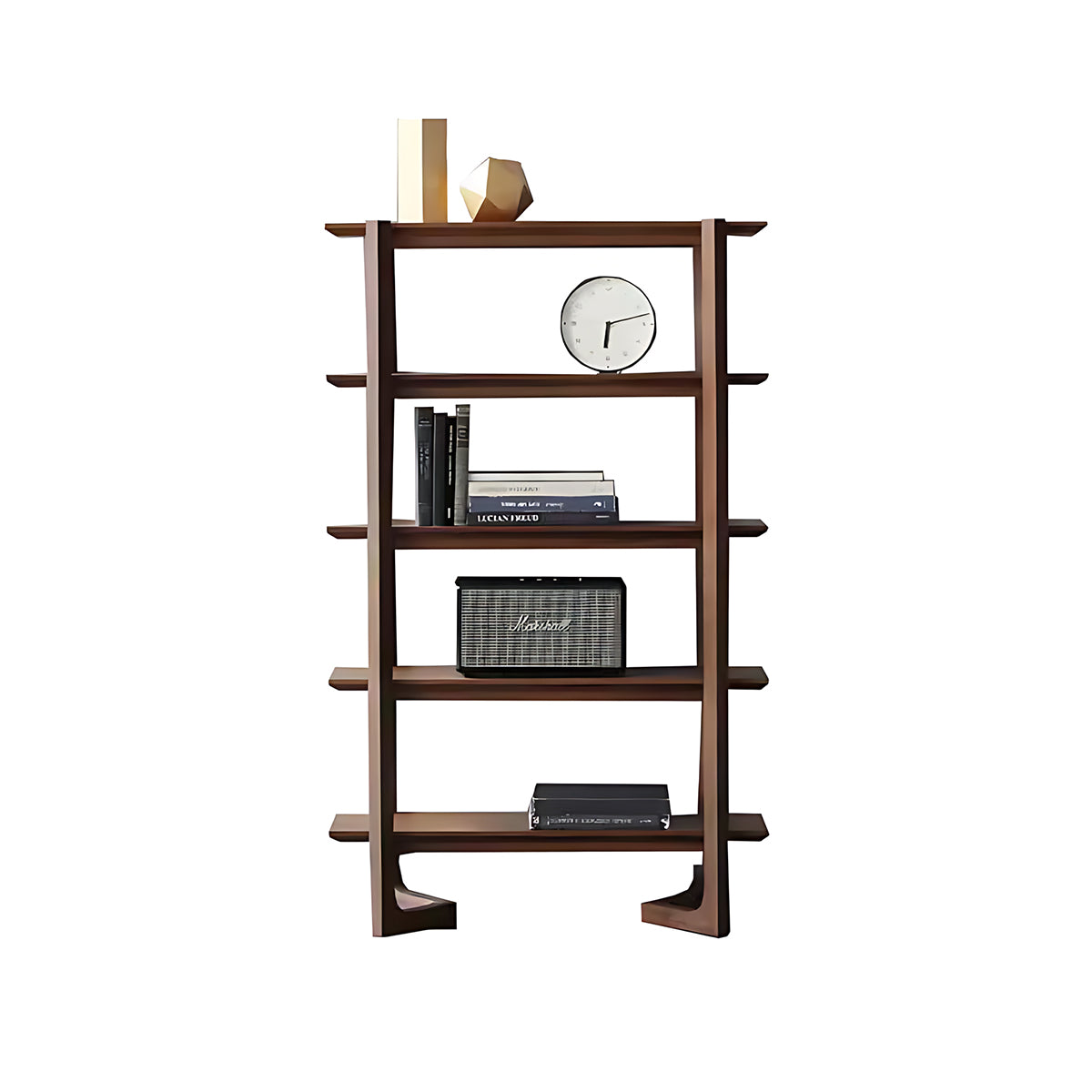 Solid Wood Bookshelf Nordic Style Open Storage Eco-Friendly Durable