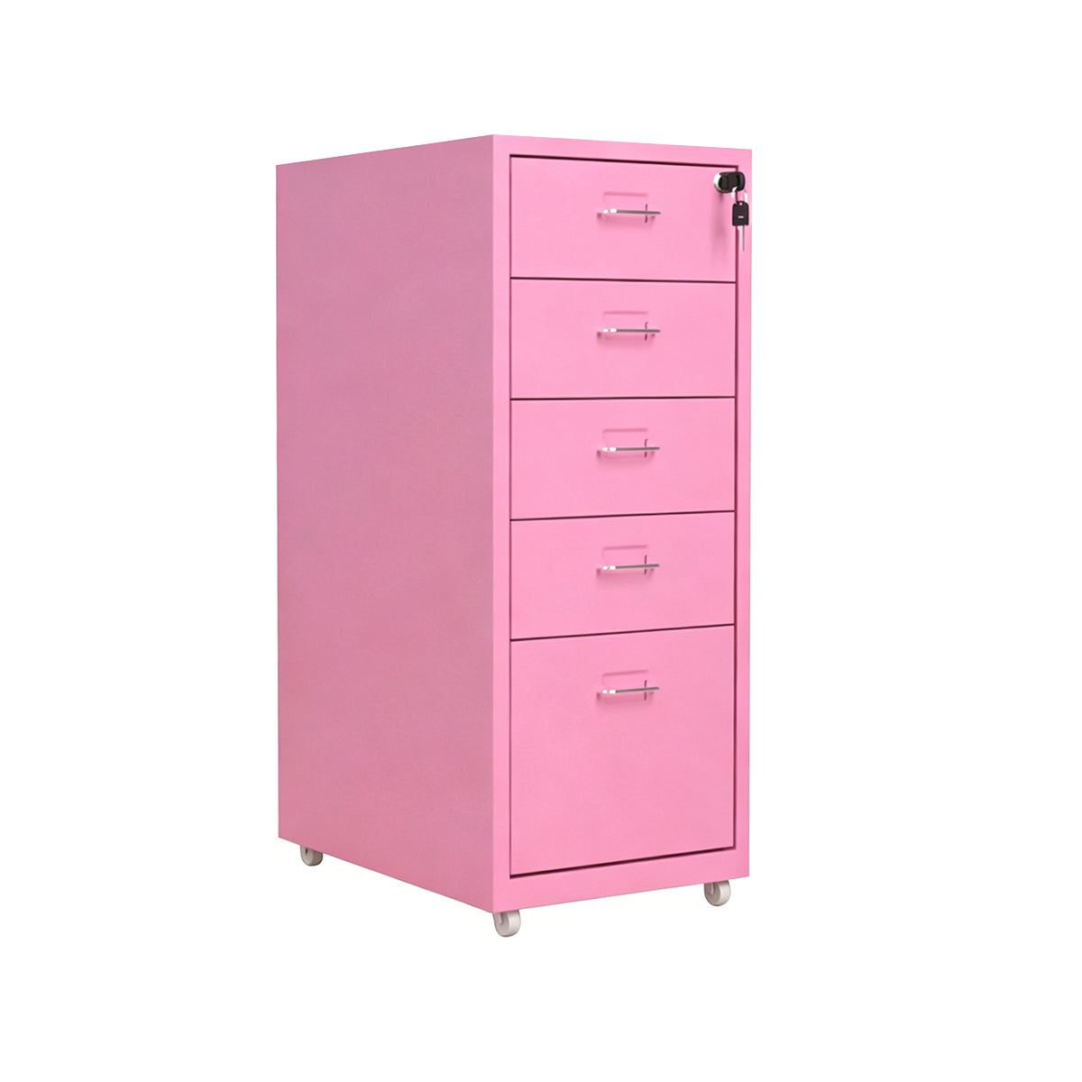 Metal Office Cabinet with Lockable Drawers for Files and Storage