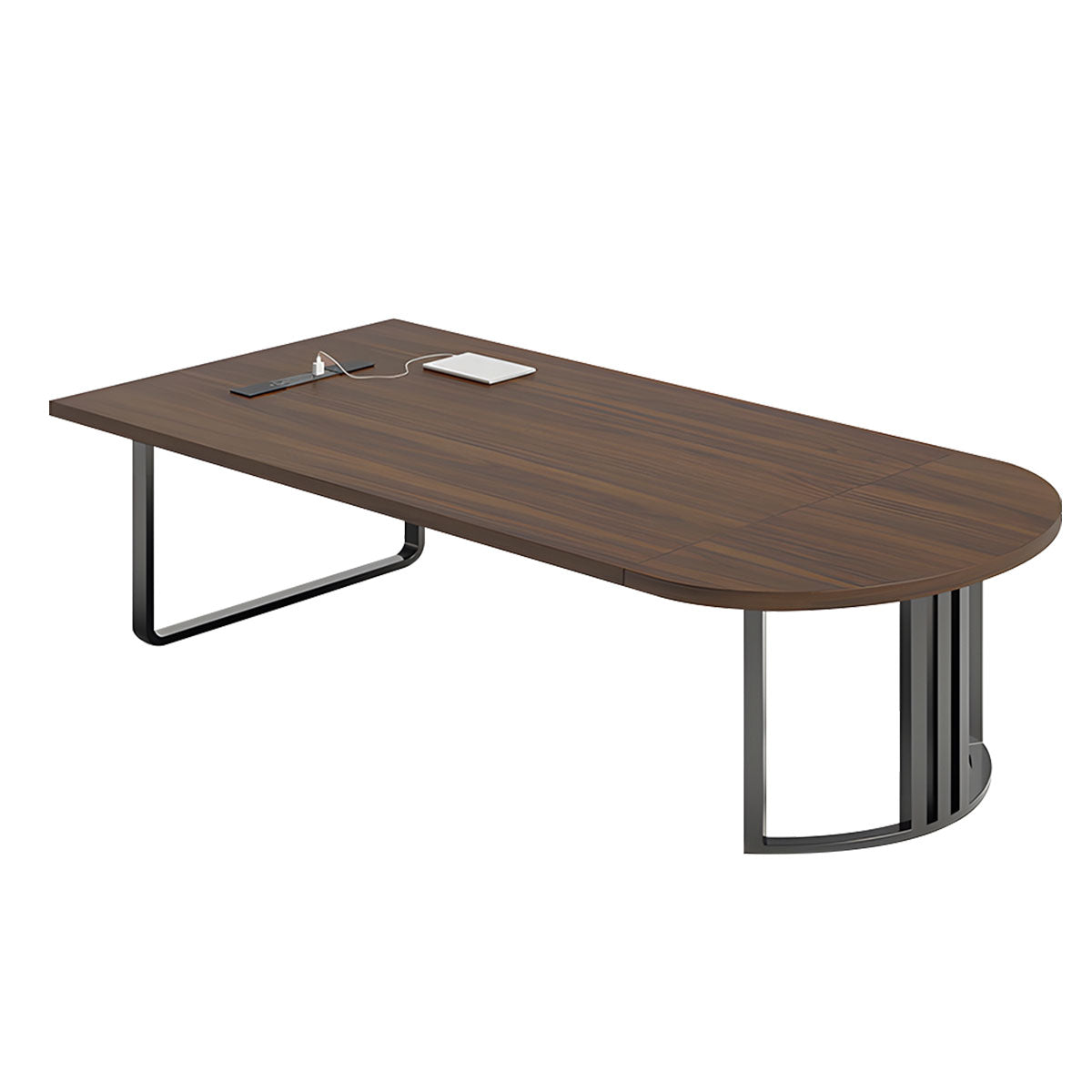 Modern Conference Table with Reinforced Desktop & Multi-Device Hub