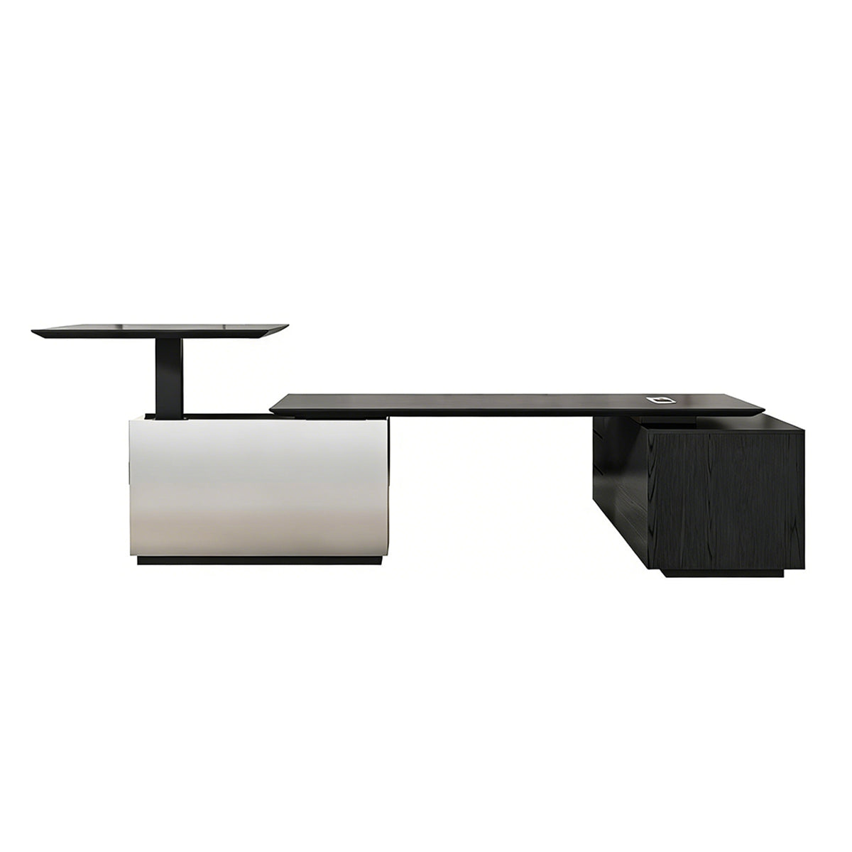 Executive Desk, Height Adjustable, L110" x W71" x H61", for executive office workspace, modern executive office furniture