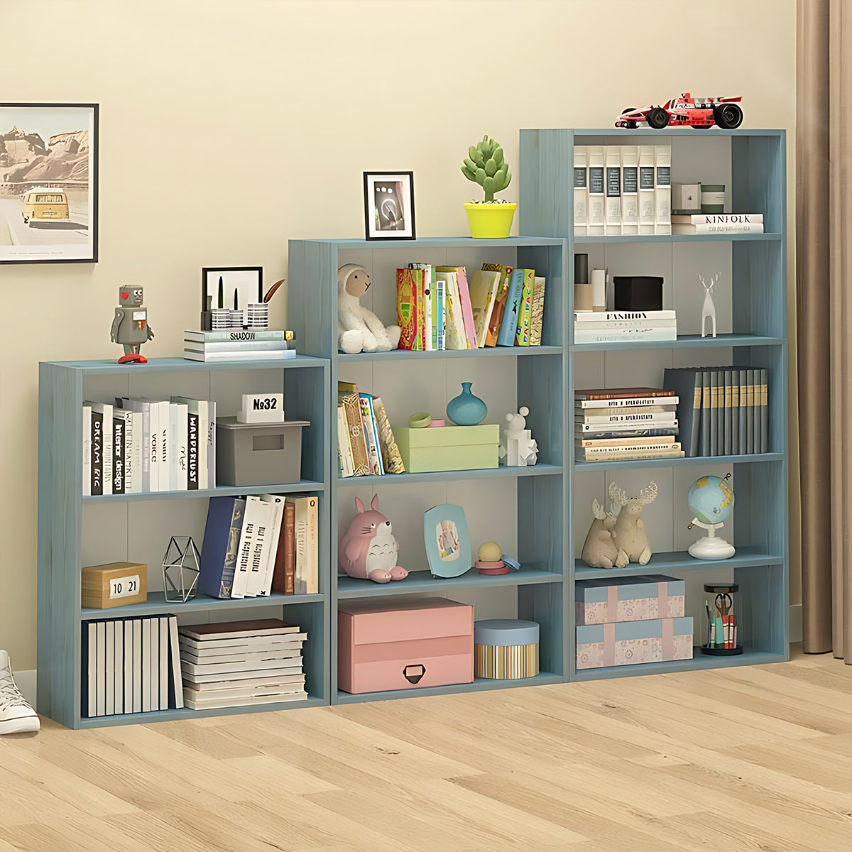 Modern Floor-standing Bookshelf, Spacious Design, Ample Storage for Books