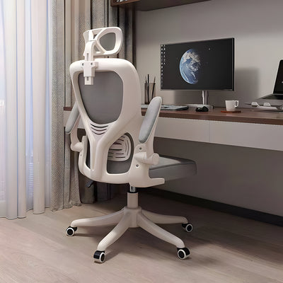 Ergonomic Mesh Office Chair with Adjustable Armrests, Lumbar Support, and Latex Seat Cushion