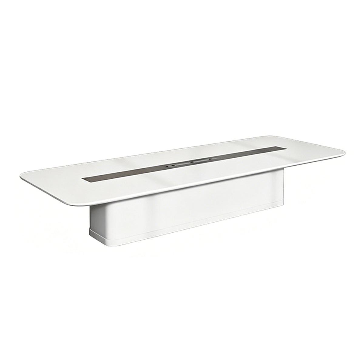 Refined Modern Conference Table with Built-In Outlets & Exquisite Design