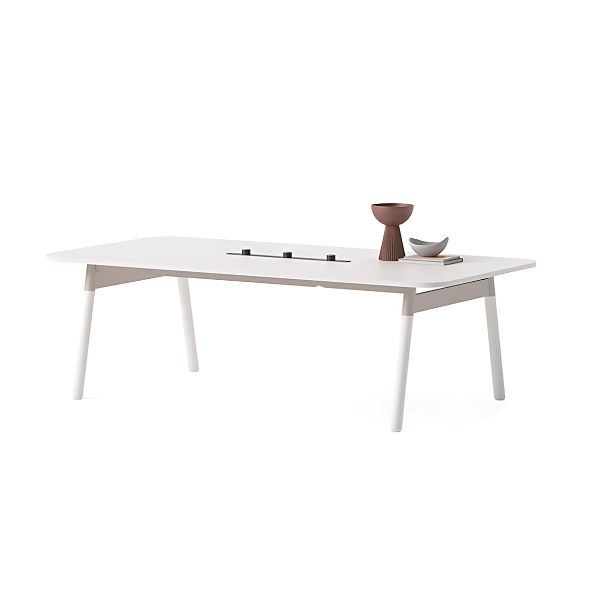 Conference Table, variant product view, L94" x W47" x H30", for meeting room or boardroom, modern boardroom furniture