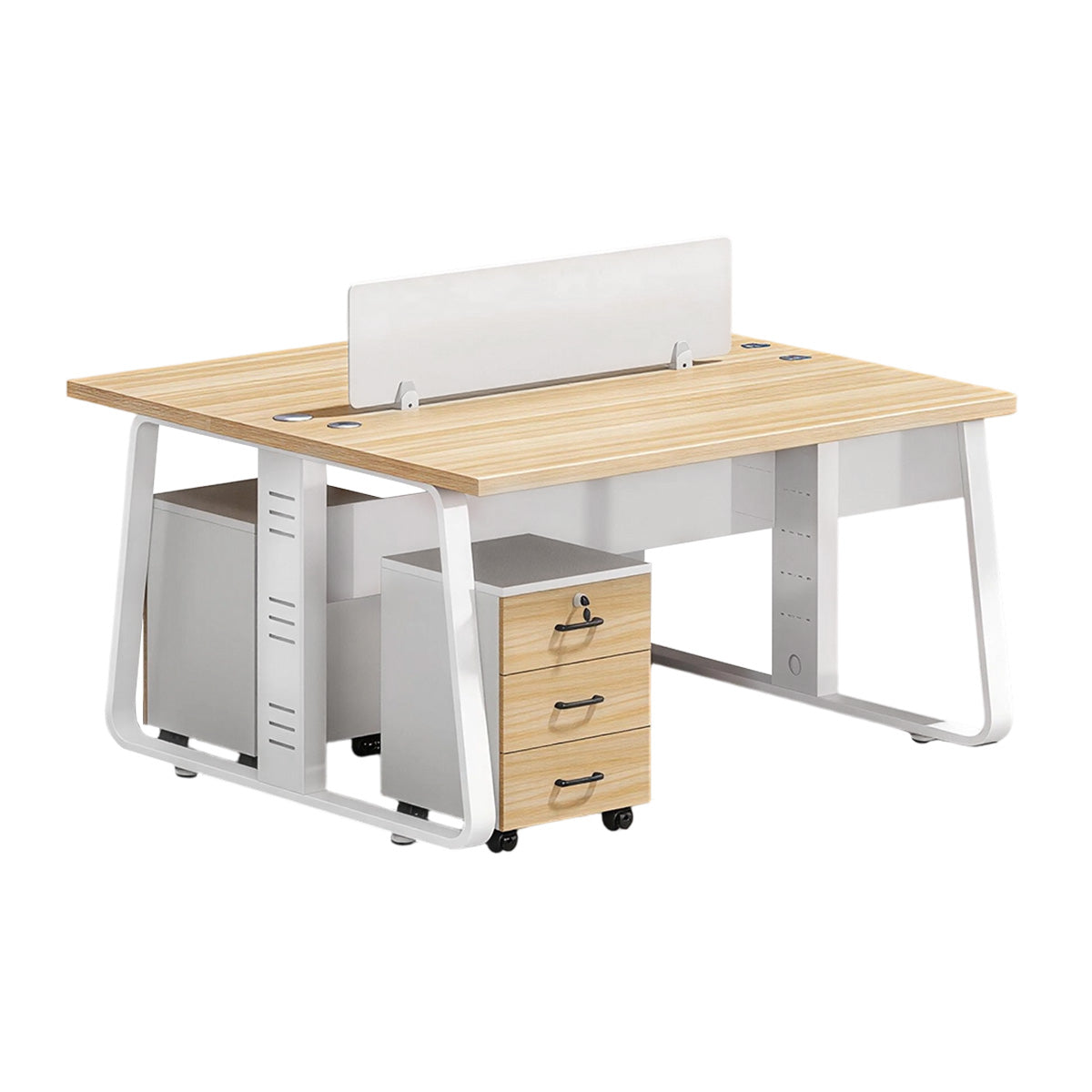 Fully Upgraded Flexible Combination Face to Face Two Person Desk