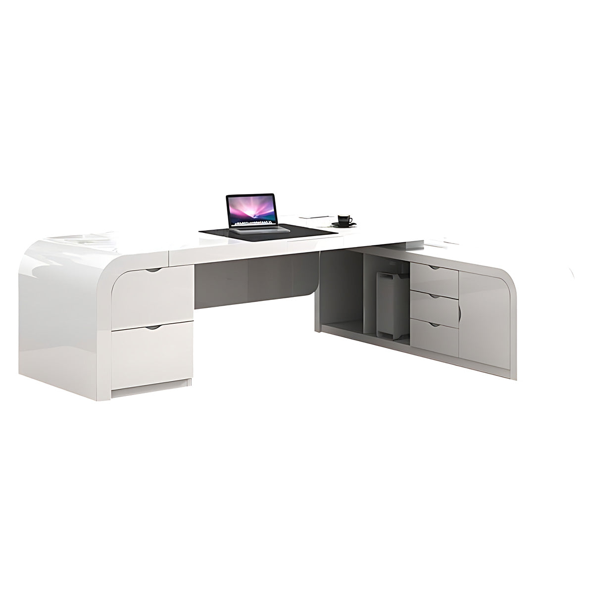 Lacquer Office Furniture Boss Desk Simple Modern President Big Desk