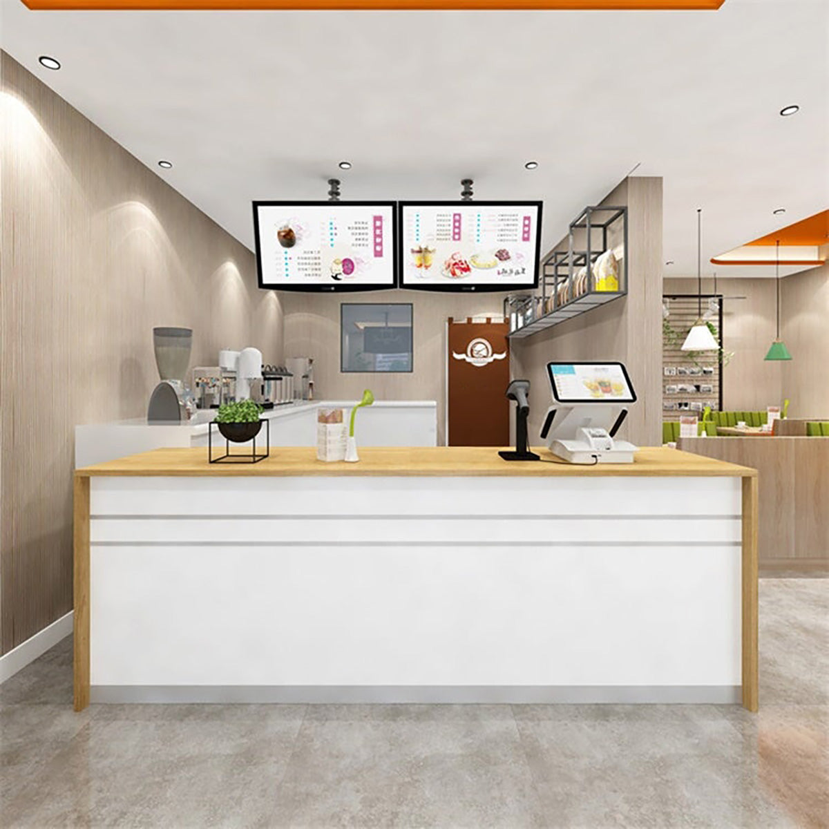 Reception Desk 47–94 in Wide with Solid Wood
