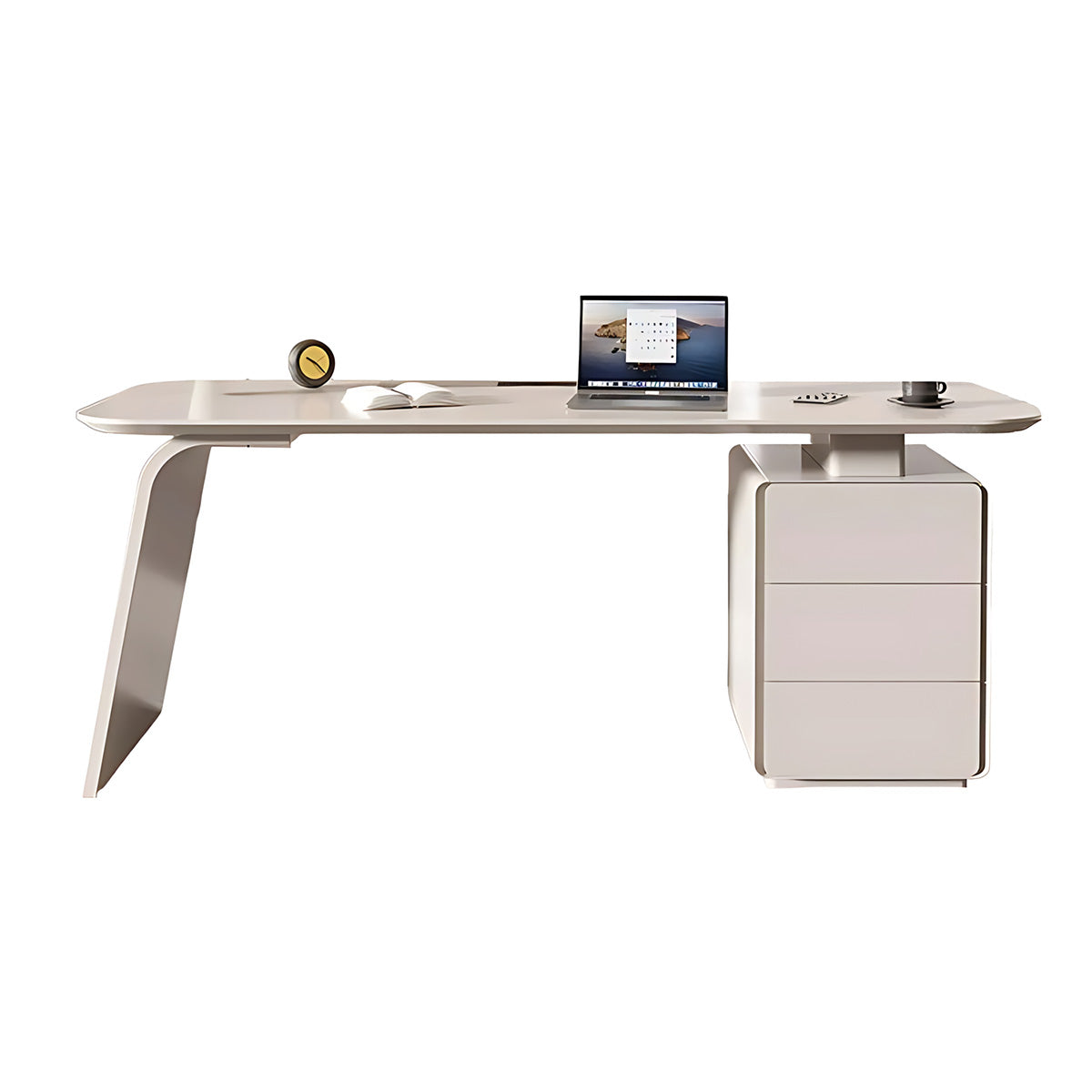 Sleek Modern Lacquer Desk for Executives