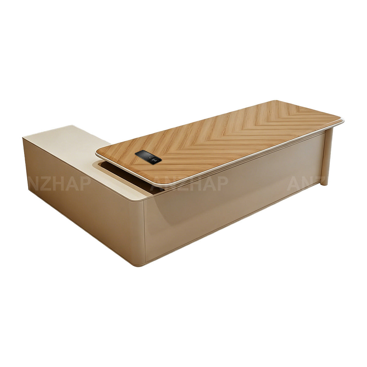 Executive Desk 63–126 in Wide with Cable Management, File Drawers, Privacy Panel & Steel Frame