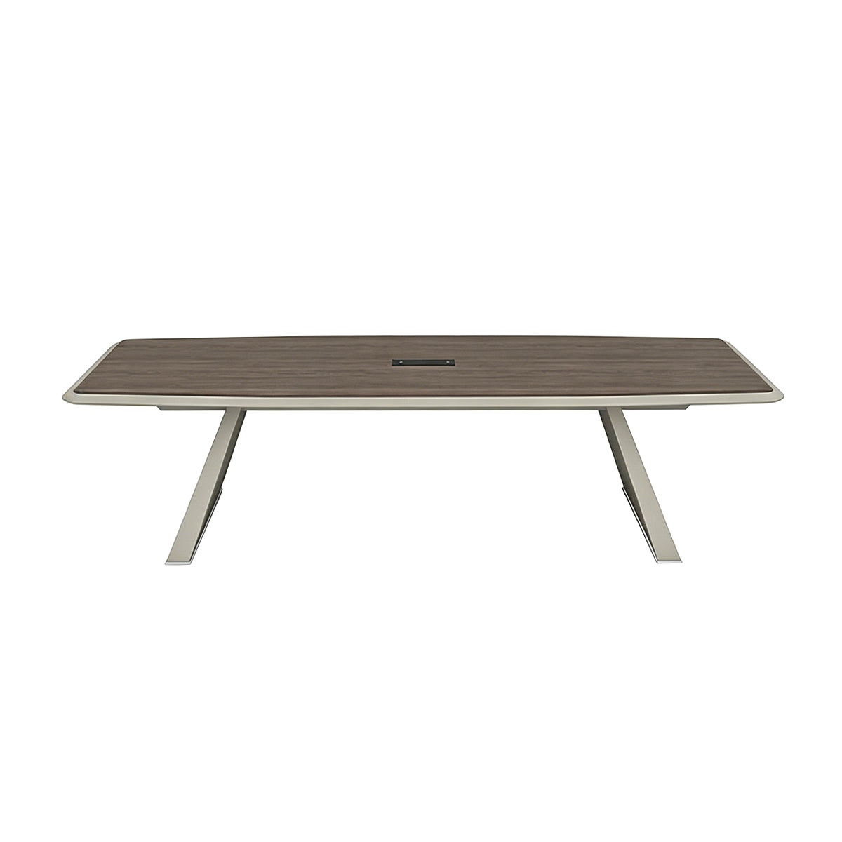 Modern Conference Table 71–236 in Wide (6–19.5 ft) for 4–18 People with Cable Management for Boardroom
