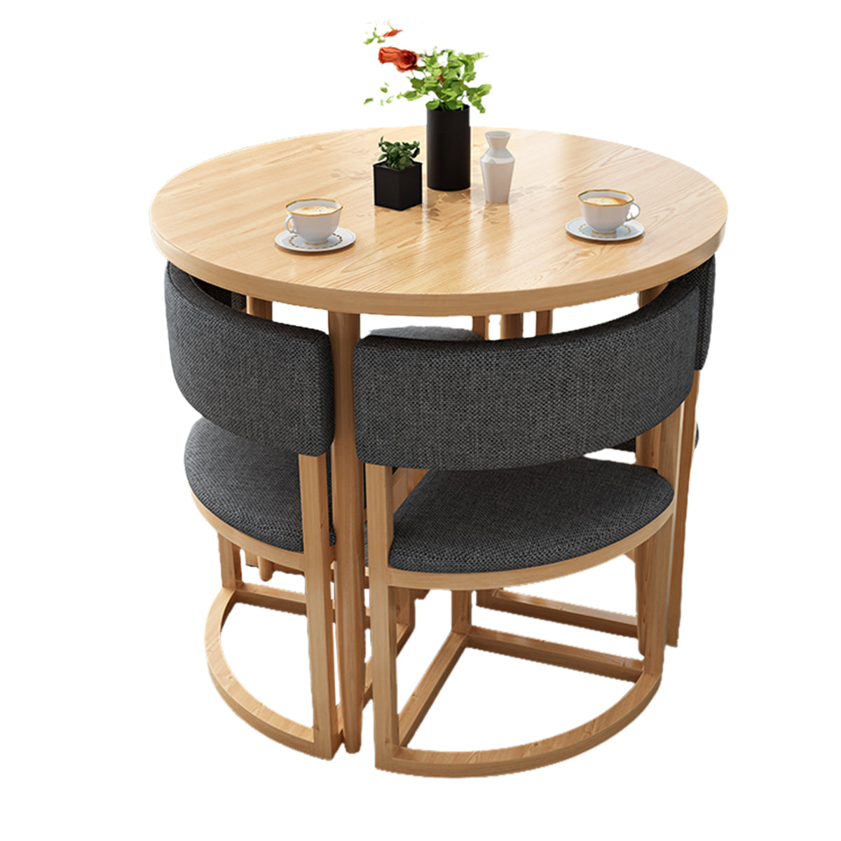 4-Seater Office Table and Chair Set