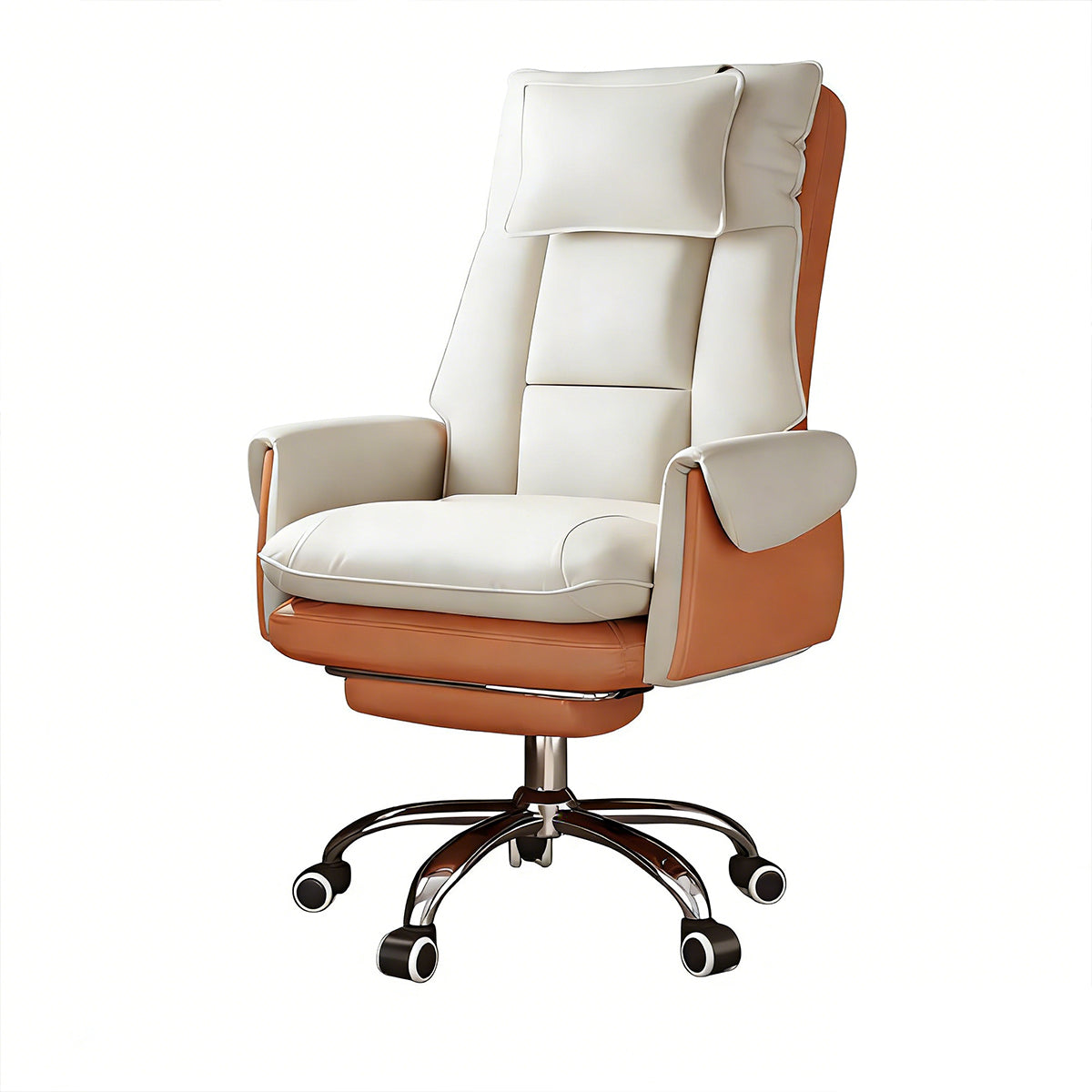 Reclining Executive Chair with Pillow and Double Foam Cushions