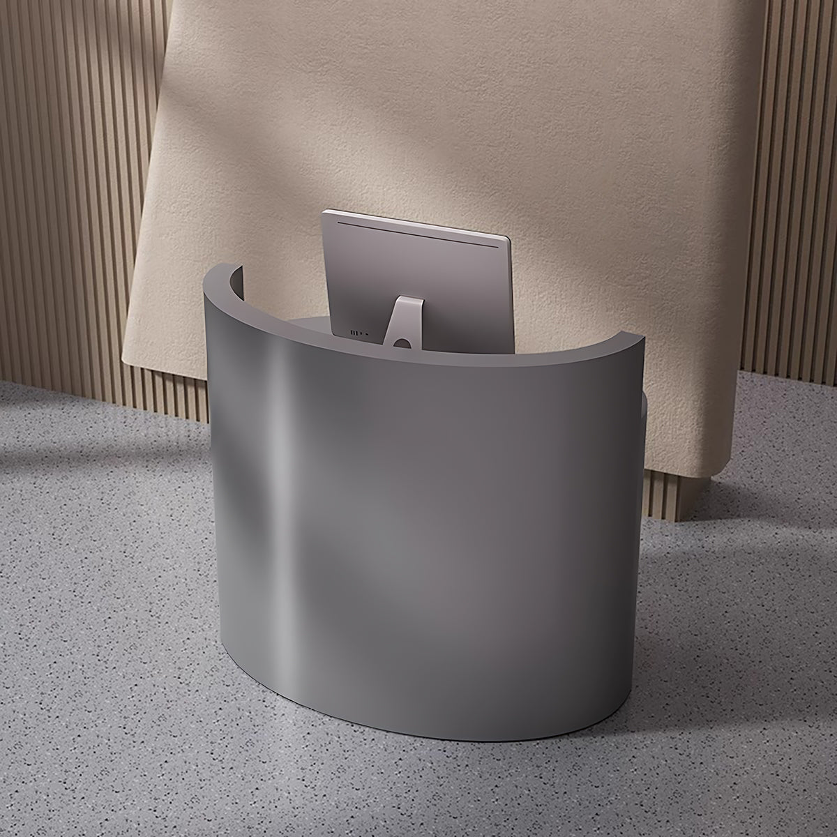 Reception File Folder Modern Minimalist Reception Desk 24–94 in Wide with File Drawers, Tran ...