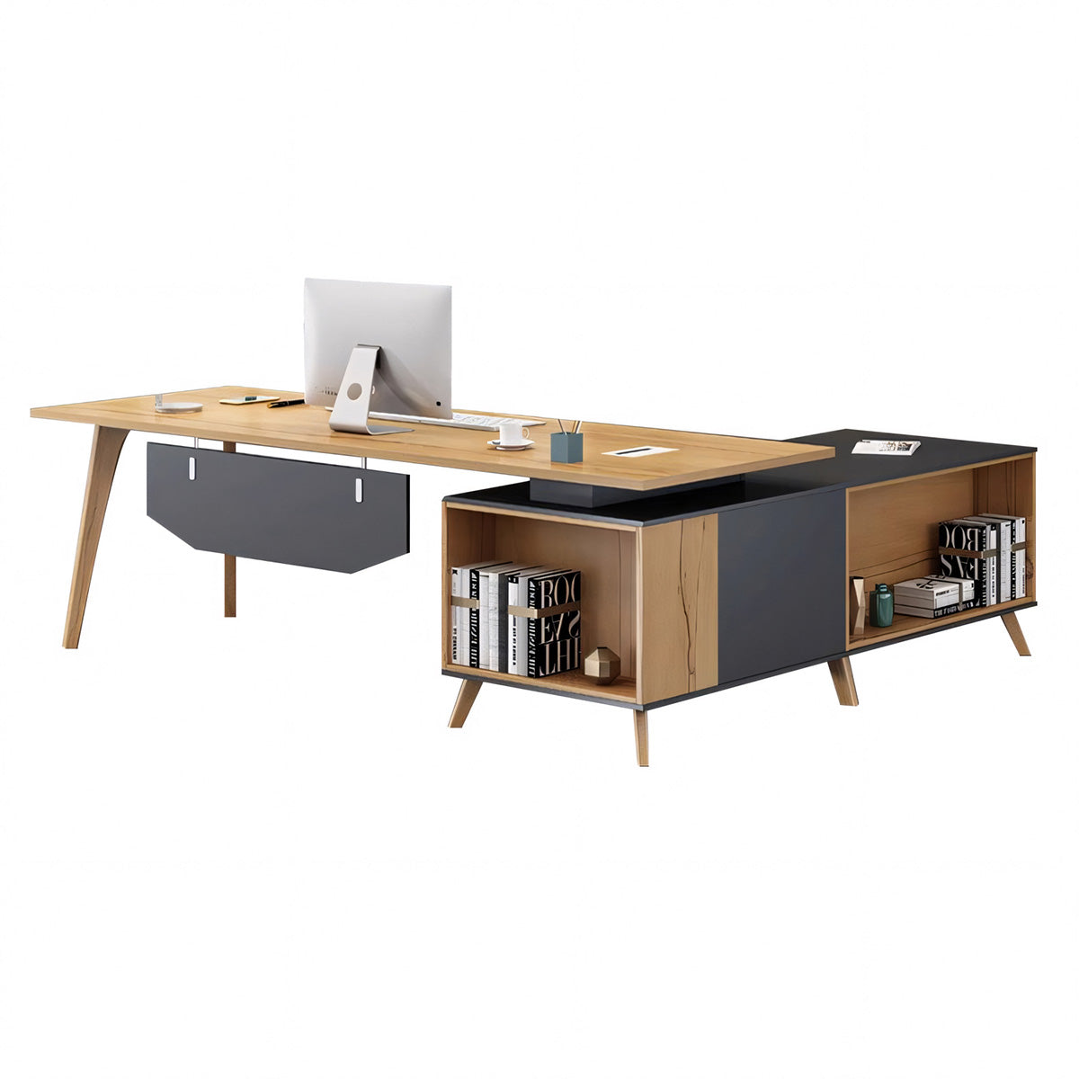 Stylish Solid Wood Executive Desk