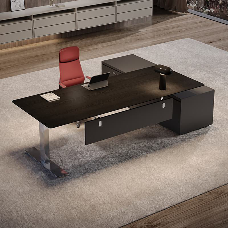 Modern Electric Office Desk Adjustable Height Storage Drawers