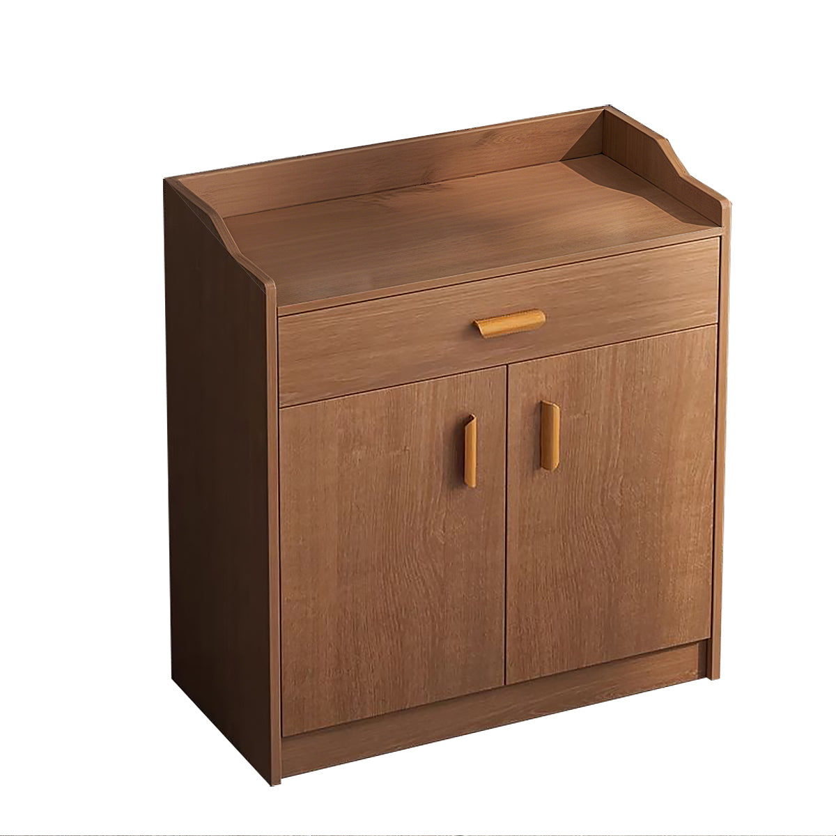 Modern Minimalist Storage Cabinet with Elevated Base and Elegant Handles