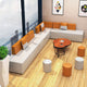 Creative Office Combination Sofa Lounge Area Genuine Leather Material