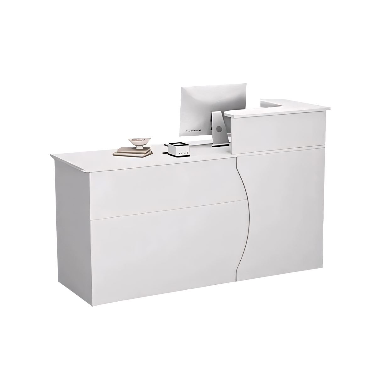 Stylish Cashier Counter, Small Front Desk Table Reception Desk