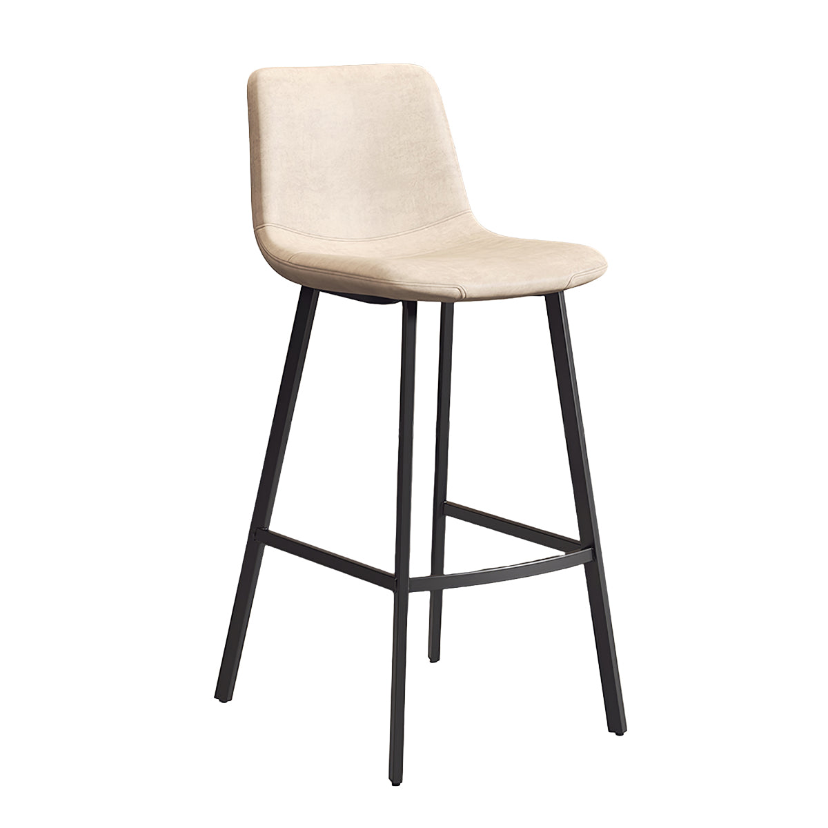 Luxury Iron Bar Stool with Backrest for Cafes and Home