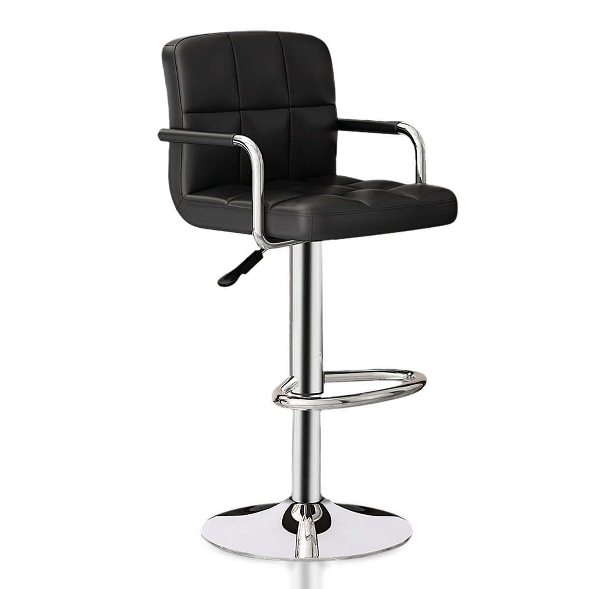 Adjustable Bar Stool with Backrest & Swivel for Commercial and Home