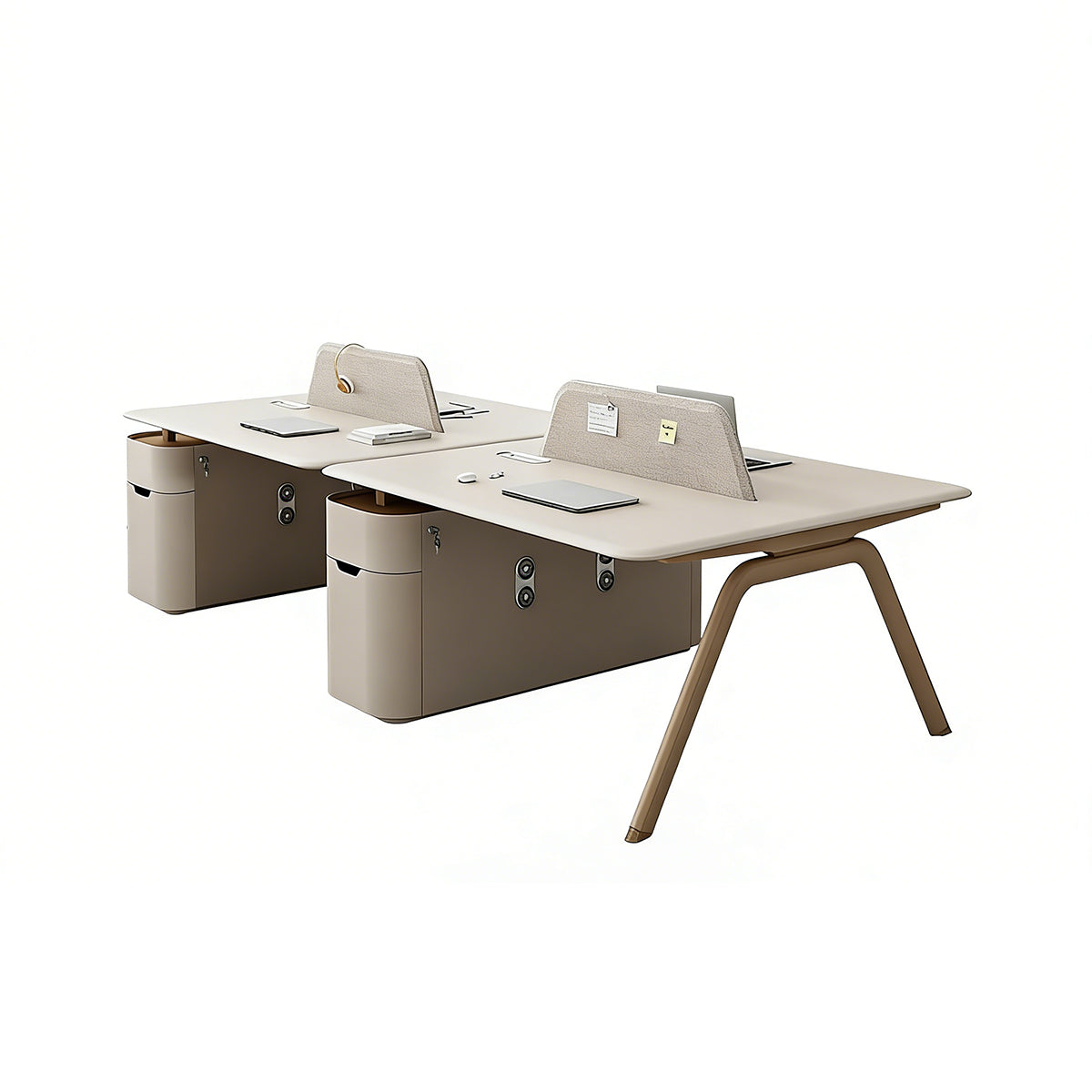 Functional Office Desk with Power & Privacy Panel for Productive Workspaces