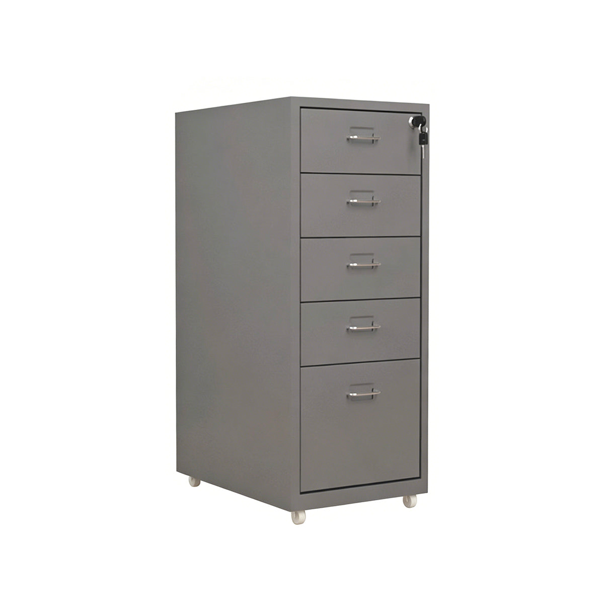 Metal Office Cabinet with Lockable Drawers for Files and Storage