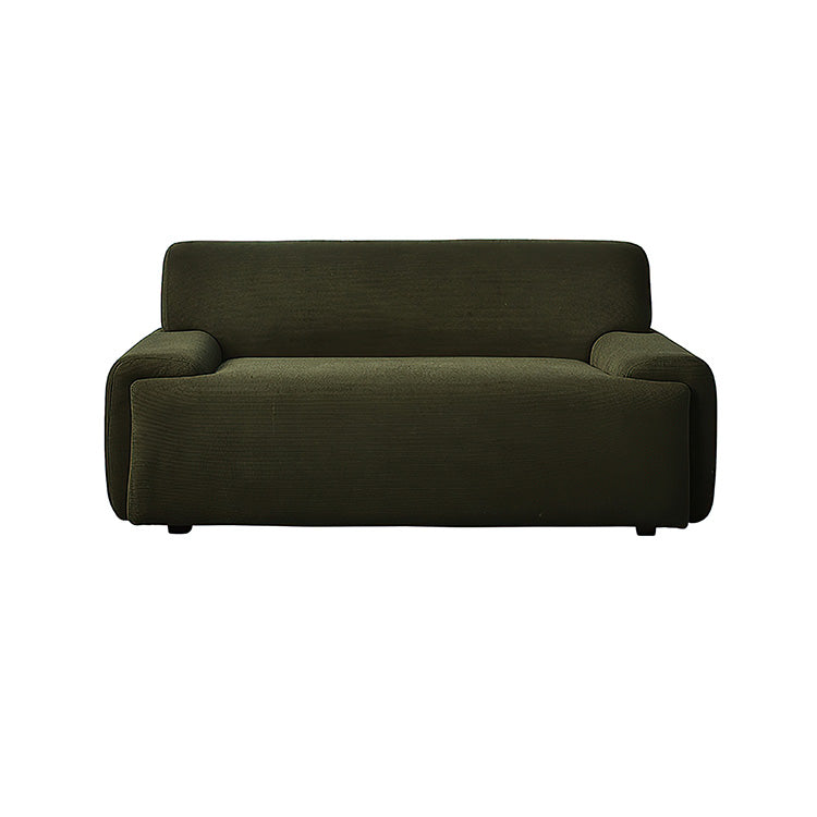 Italian-Style Vintage Corduroy Fabric Sofa with Backrest