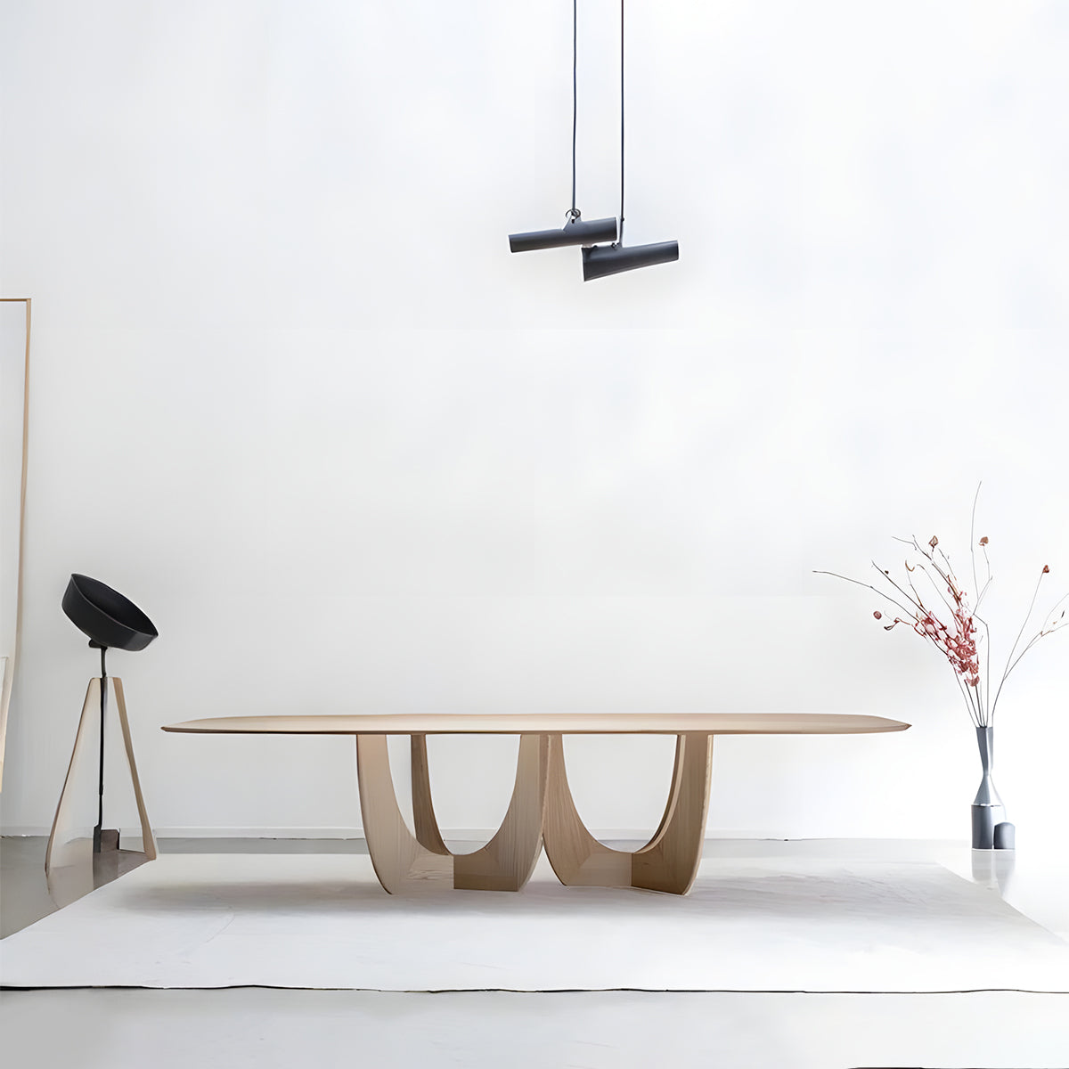 Premium Solid Wood Conference Table for Executive Offices & Meetings