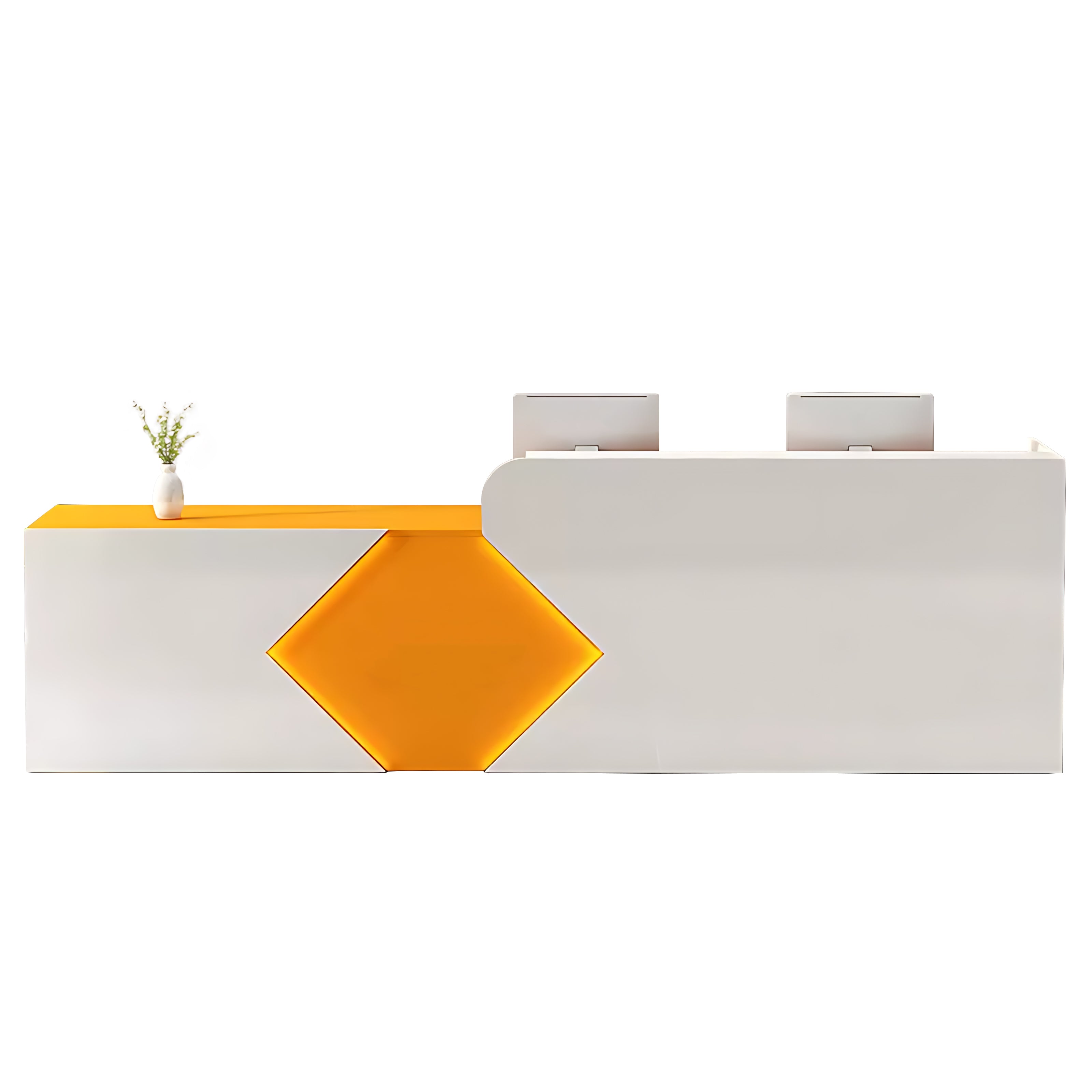 Simple Modern Company Reception Desk Rectangular Reception Desk