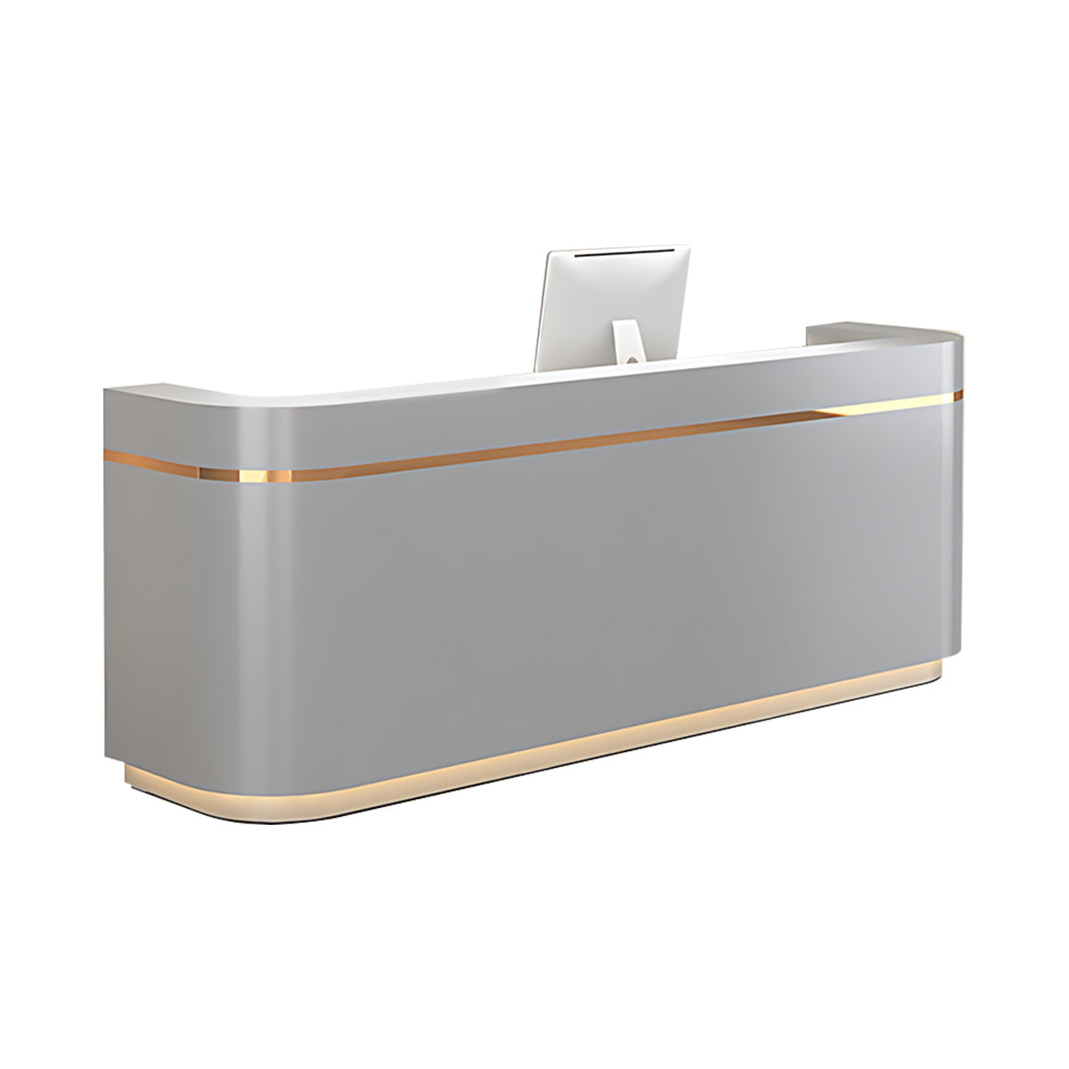 Reception Desk 39–94 in Wide with Marble Top