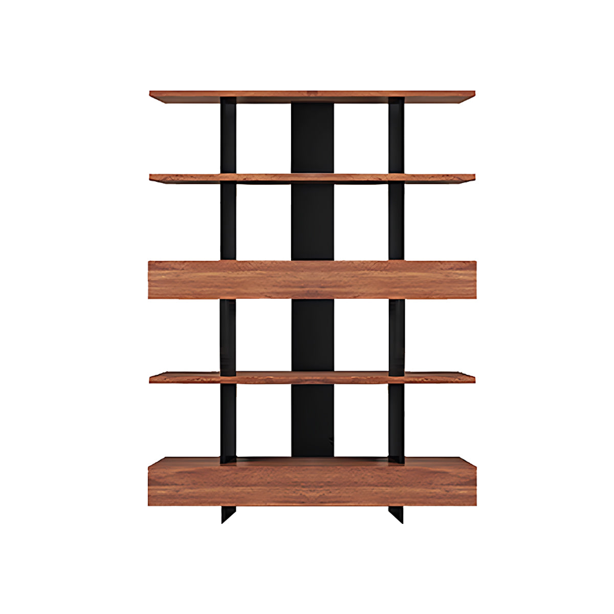 Eco-Friendly Wooden Bookshelf, Modern Storage with Multi-Layer Shelves