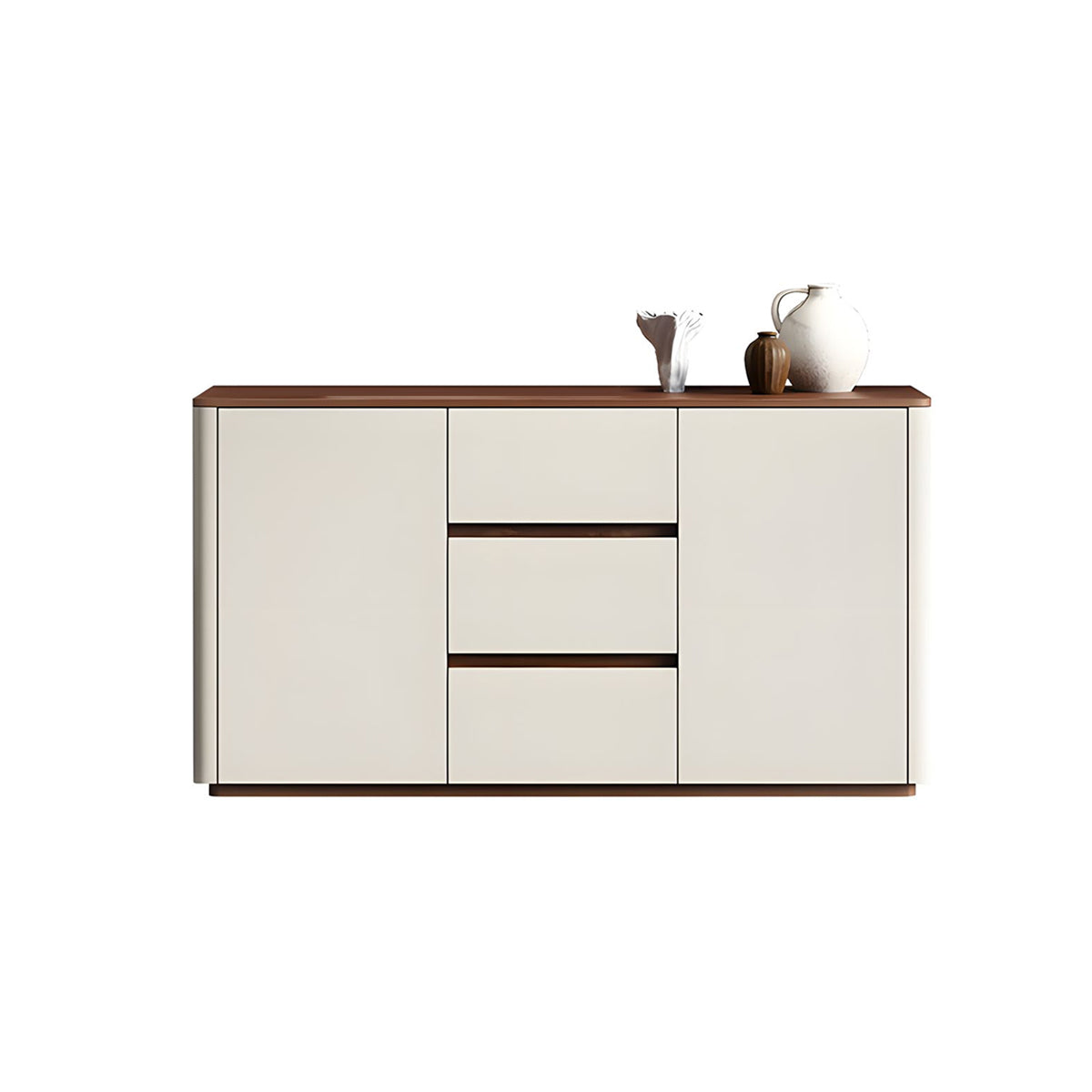 Minimalist Eco-Friendly Sideboard with Adjustable Shelves and Storage