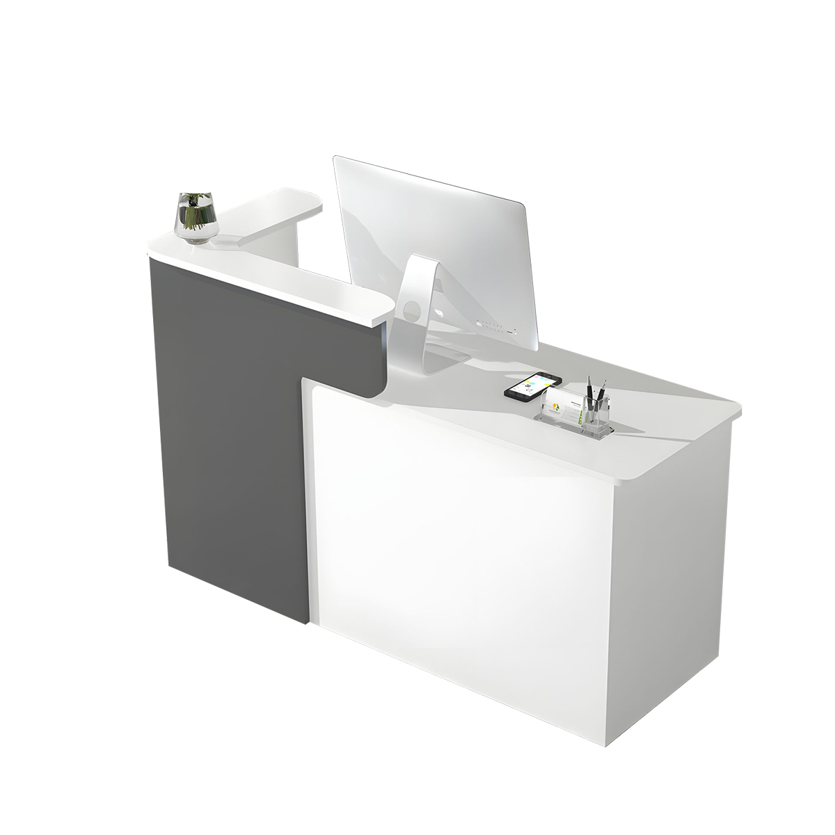 Compact and Stylish Modern Shop Reception Desk
