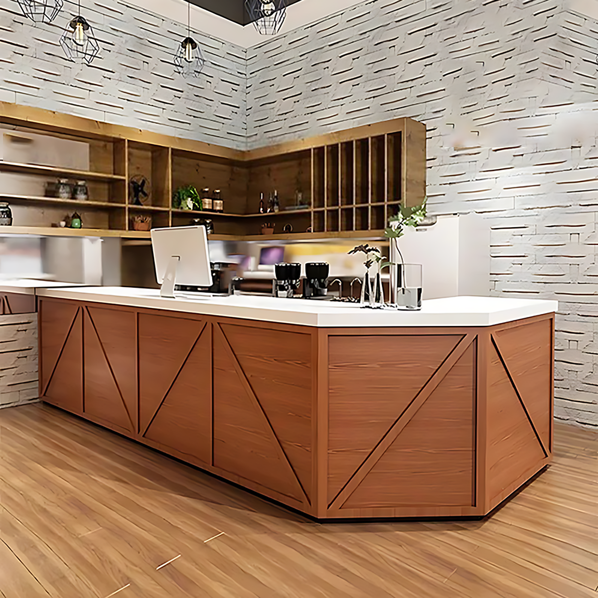 Vintage-style Bar Reception Desk